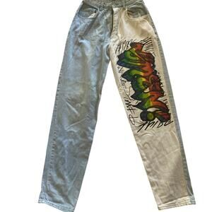 Vintage Studio Umen Jeans 29x32 Limited Edition Anniversary Graffiti USA Hip Hop